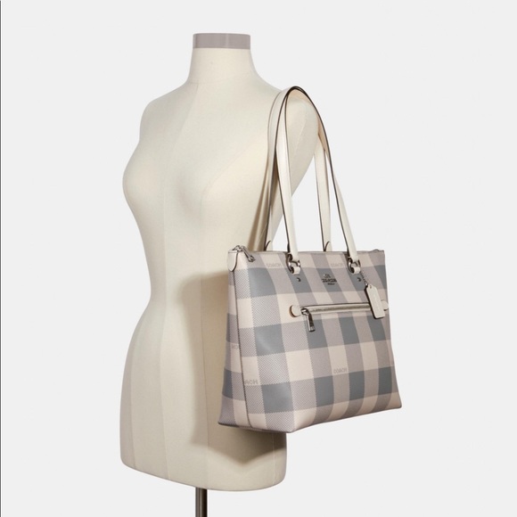 coach buffalo check purse